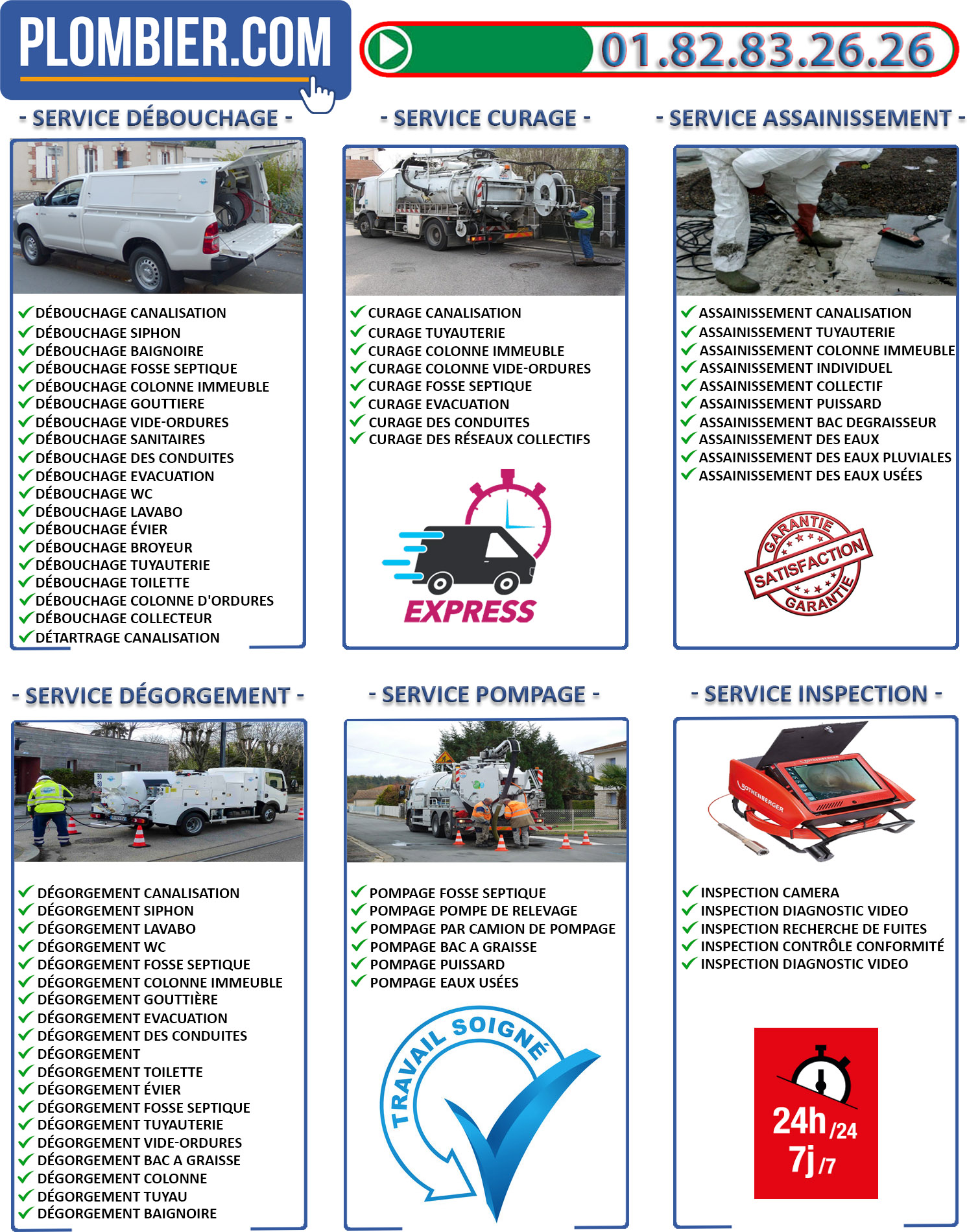 Débouchage wc Mery sur Oise 95540
